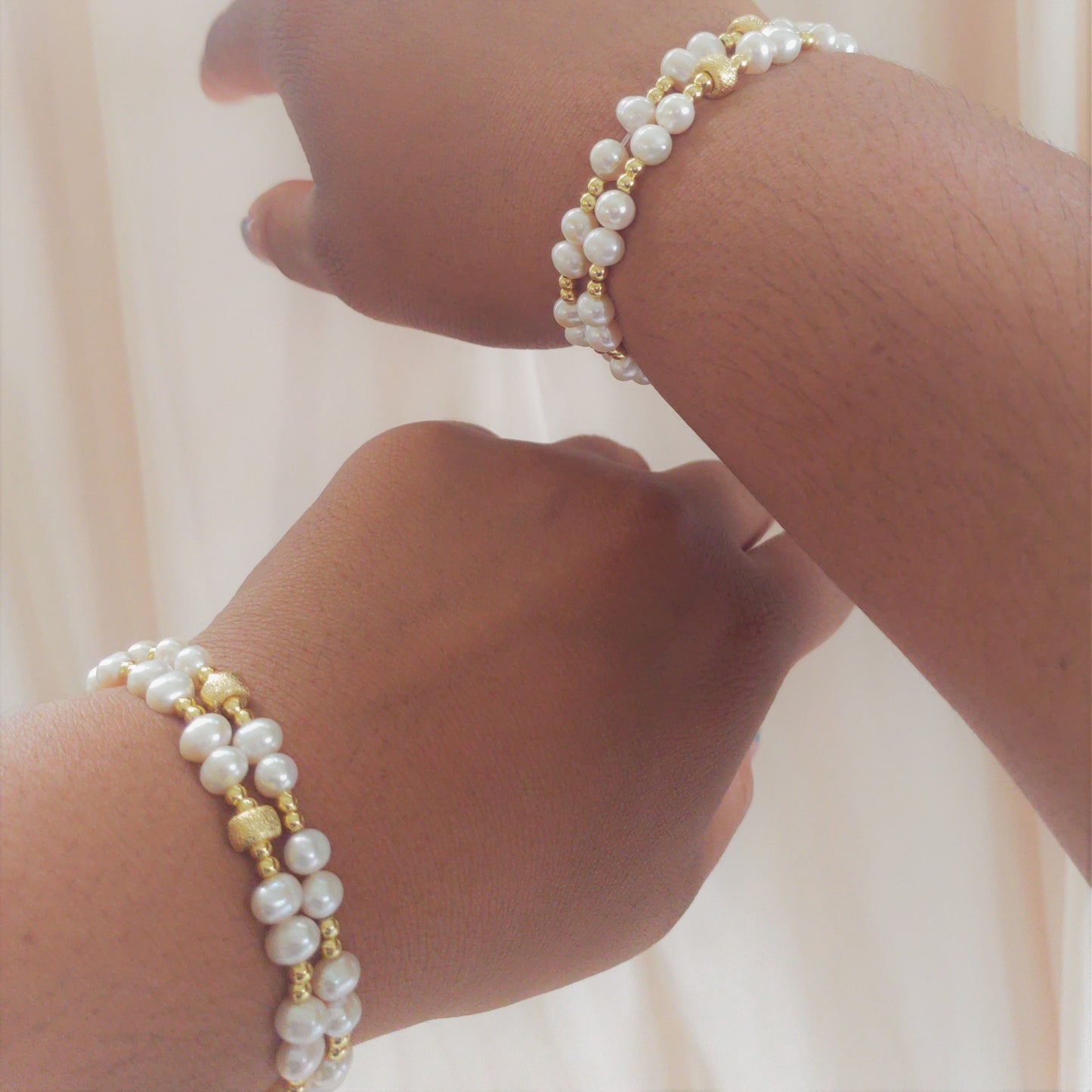 GOLD PEARLED BRACELET