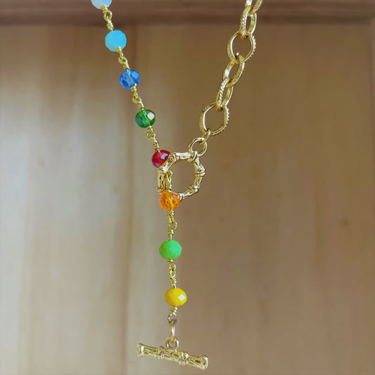 COLORFUL GOLD NECKLACE