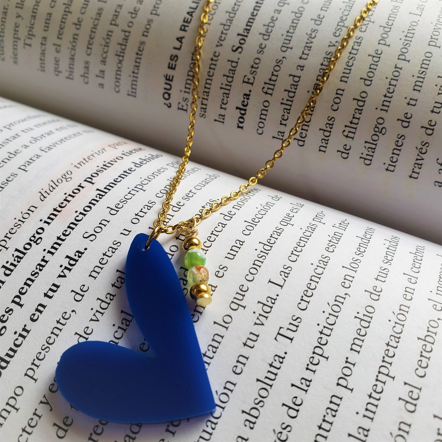 BLUE HEART NECKLACE